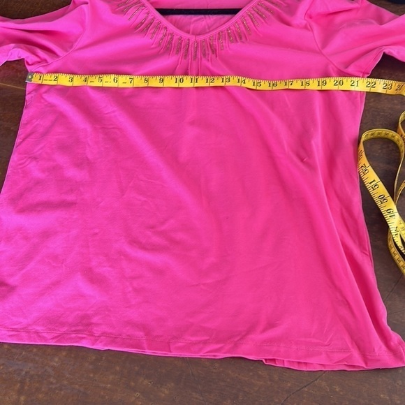 Quarter Factory Pink Sunbust Top Size Large - Picture 8 of 11